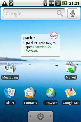 Merriam-Webster French-English Android Reference