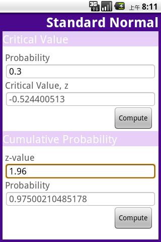Statistical Distribution Android Reference