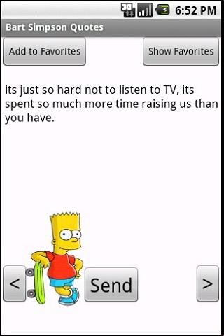 Bart Simpson Quotes Android Reference
