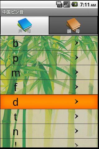Chinese Pinyin Android Reference