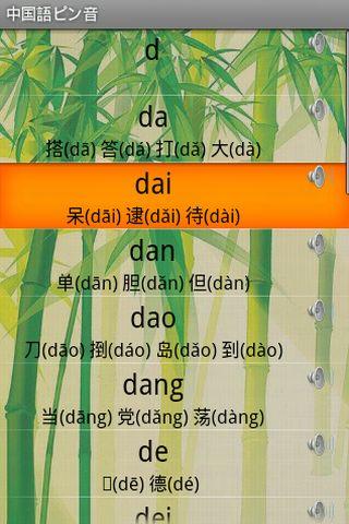 Chinese Pinyin Android Reference