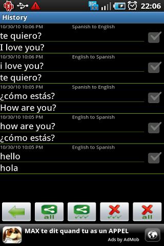 Spanish Translate Android Reference