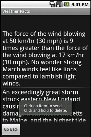 Weather Facts Android Reference
