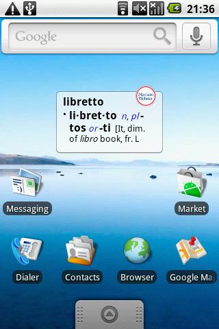 Merriam-Webster Collegiate Android Reference