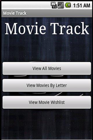 Movie Track (Free Edition) Android Reference