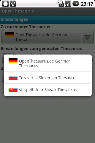 OpenThesaurus for Android Android Reference