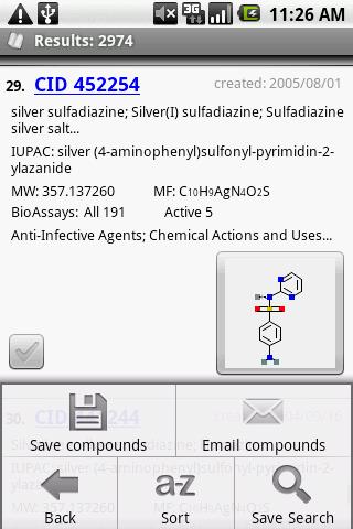 PubChem Mobile Android Reference