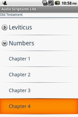 Audio Scriptures Lite Android Reference