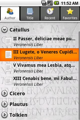 Librarium II Latin Text Reader Android Reference