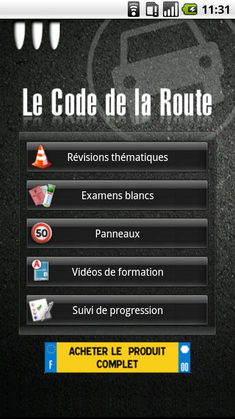 Code de la Route Lite Android Education