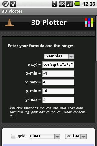 3D Plotter Free Android Reference