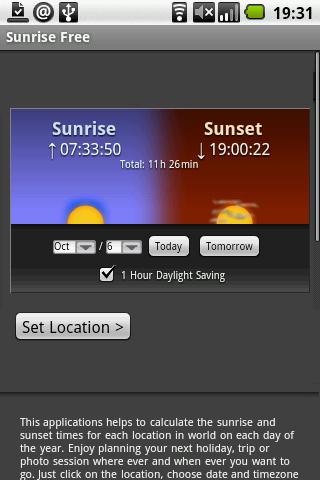 Sunrise Free Android Reference