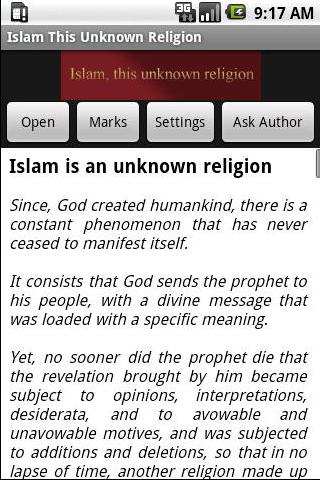 Islam, this unknown religion Android Reference