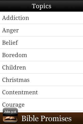 Bible Promises Android Reference