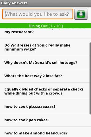 DailyAnswers Android Reference