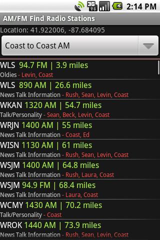 AM/FM Find Radio Stations