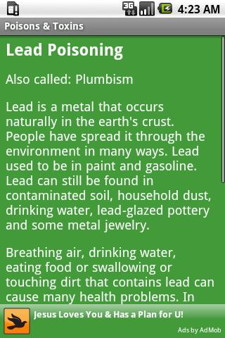 Poisons & Toxins Android Reference