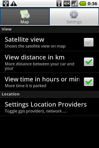 Gps Car Park Android Travel & Local
