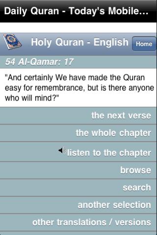 Daily Quran Mobile Android Books & Reference