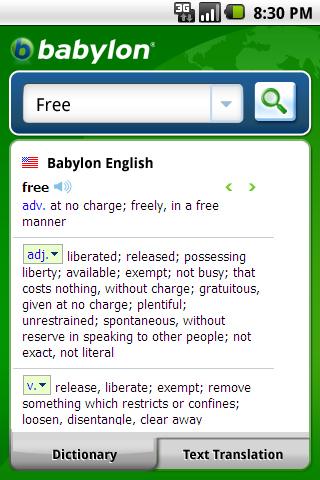 Babylon2Go Translation Android Reference