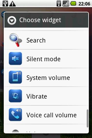 Widget – Voice call volume Android Productivity