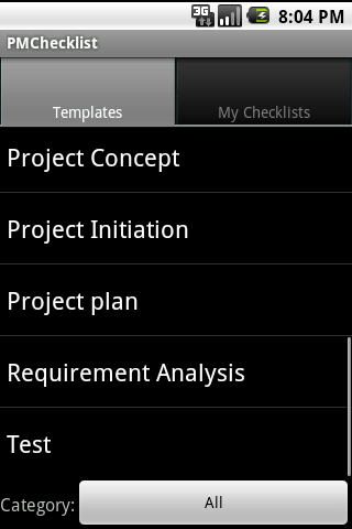 PM Checklist Android Productivity