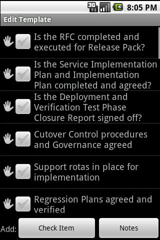 PM Checklist Android Productivity