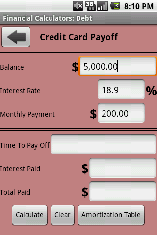 Financial Calculators Android Productivity