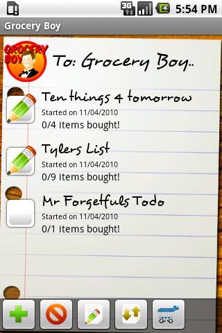 Grocery Boy – Full Version! Android Productivity