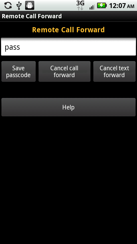 Remote Call Forward Android Productivity