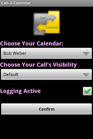 Call2Calendar Android Productivity