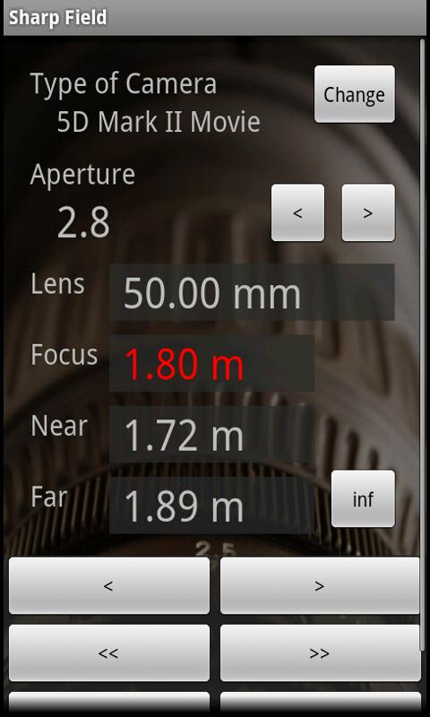 Depth fo Field Calculator Android Tools