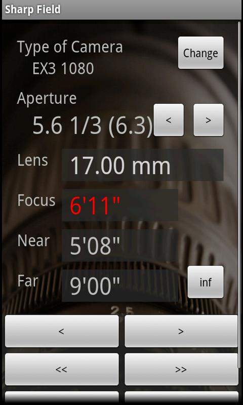 Depth fo Field Calculator Android Tools