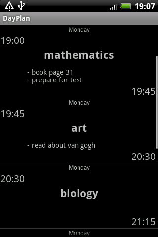 DayPlan ur School Schedule App Android Productivity