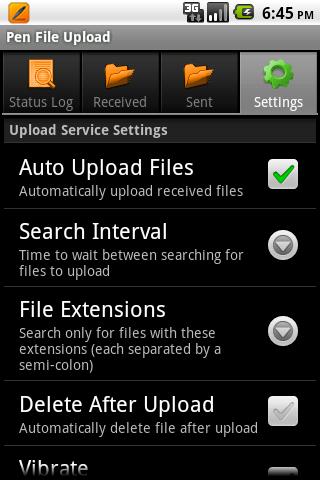 Pen File Upload Android Productivity