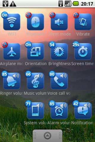 Widget  Alarm volume