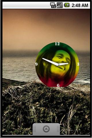 Bob Marley Analog Clock Widget Android Productivity