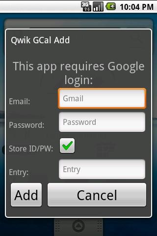 Qwik GCal Add Android Productivity