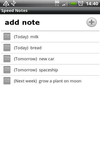 SpeedNotes Android Productivity