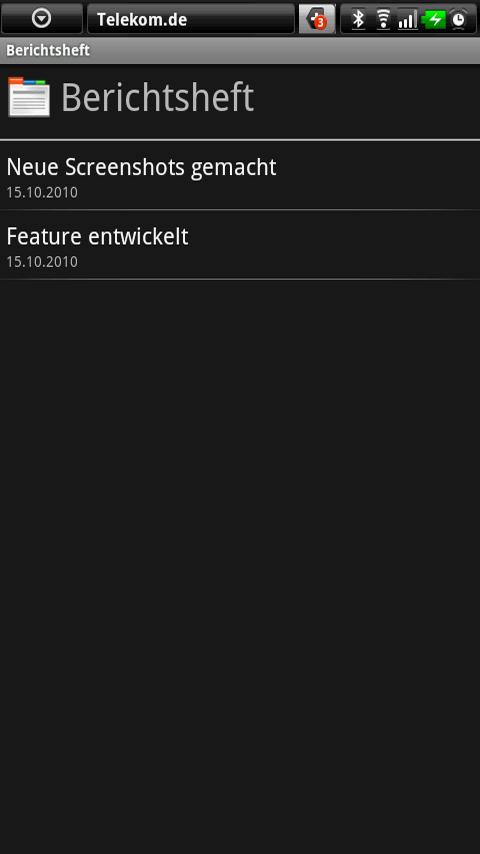 Berichtsheft Android Productivity