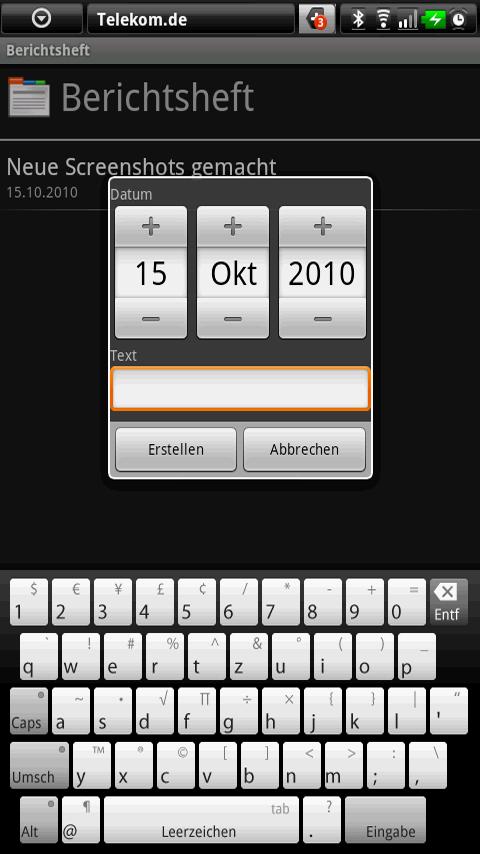 Berichtsheft Android Productivity