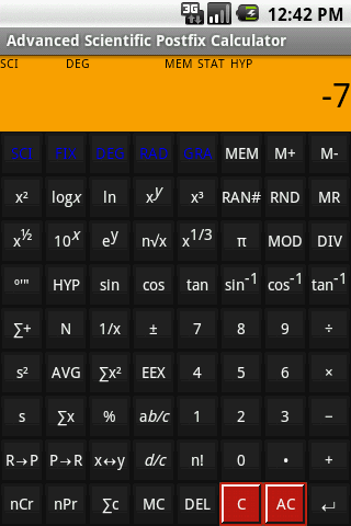 Adv Postfix Calculator Trial Android Productivity