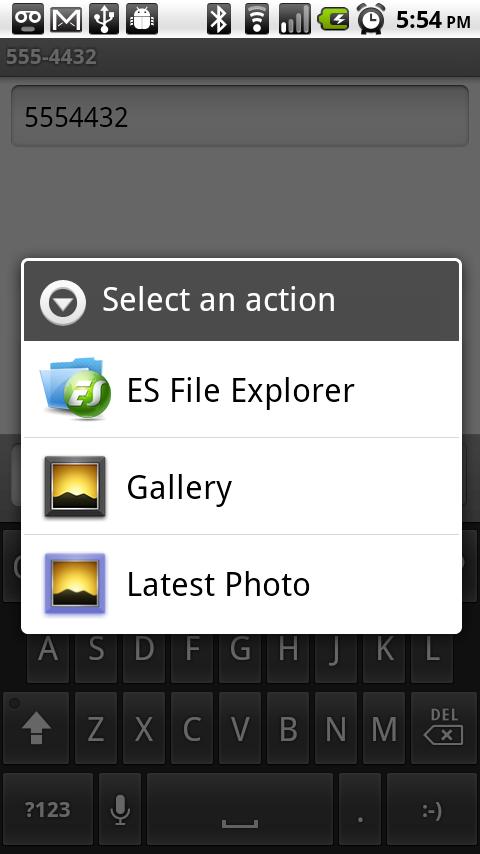 Share Latest Photo Android Productivity