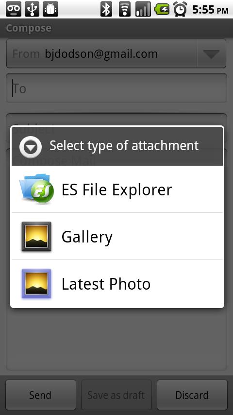 Share Latest Photo Android Productivity