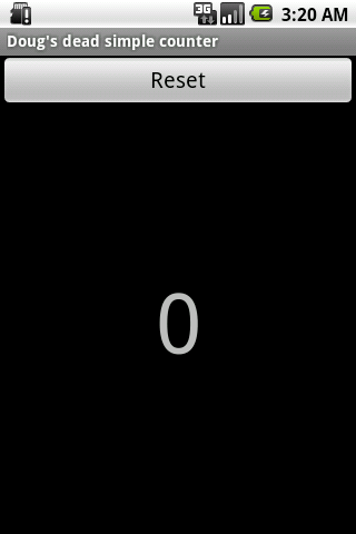 Doug’s dead simple counter Android Productivity