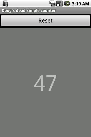 Doug’s dead simple counter Android Productivity