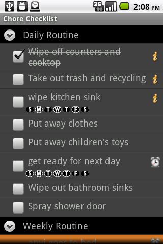 Chore Checklist Android Productivity