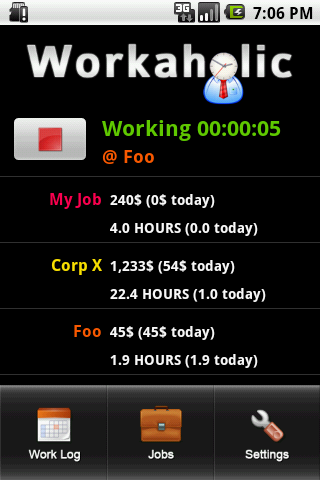 Workaholic Android Productivity