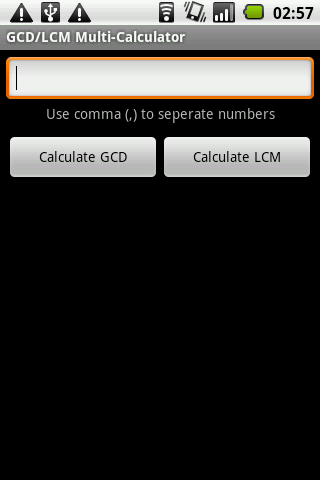 GCD/LCM Multi-Calculator Android Productivity