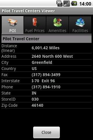 Pilot Travel Centers Viewer